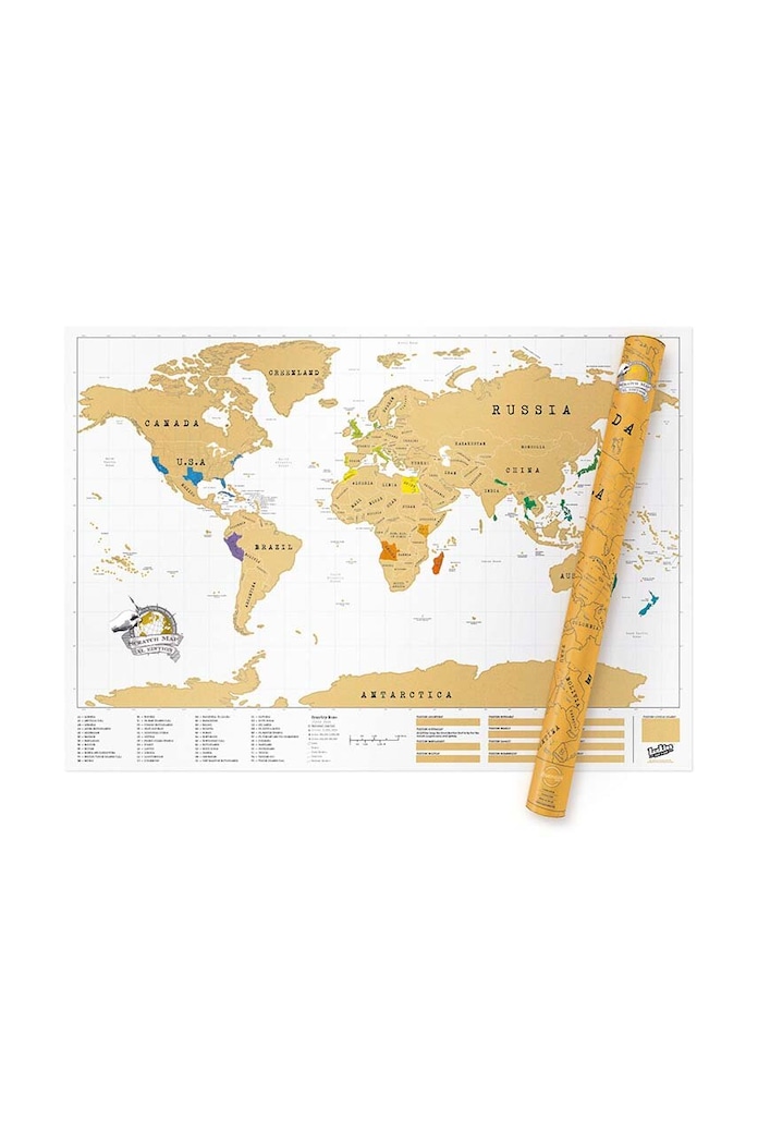 Скреч карта Luckies of London Scratch Map® - Original LK.LUSCR многоцветен AA00