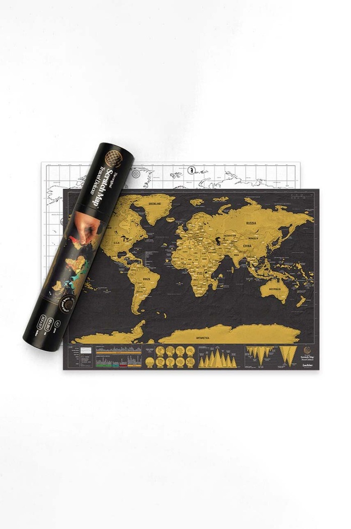 Luckies of London mapa-zdrapka Scratch Map® Travel Deluxe multicolor LK.LUKSDT