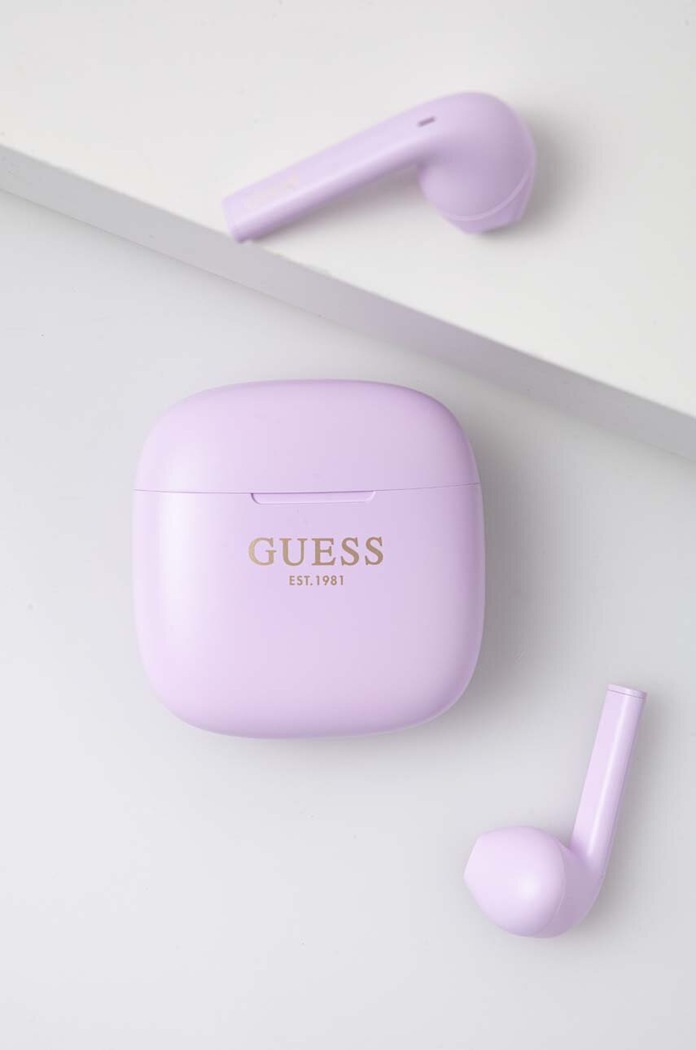 Bežične slušalice Guess ljubičasta GUTWST26PSU