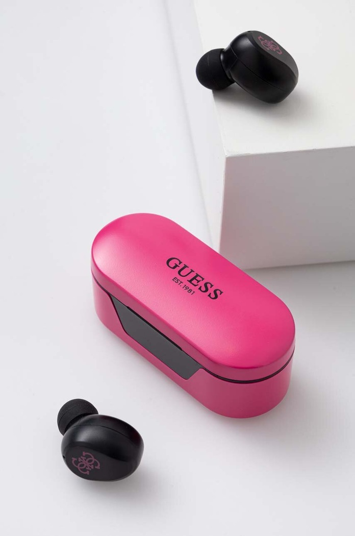Brezžične slušalke Guess roza GUTWST31EM