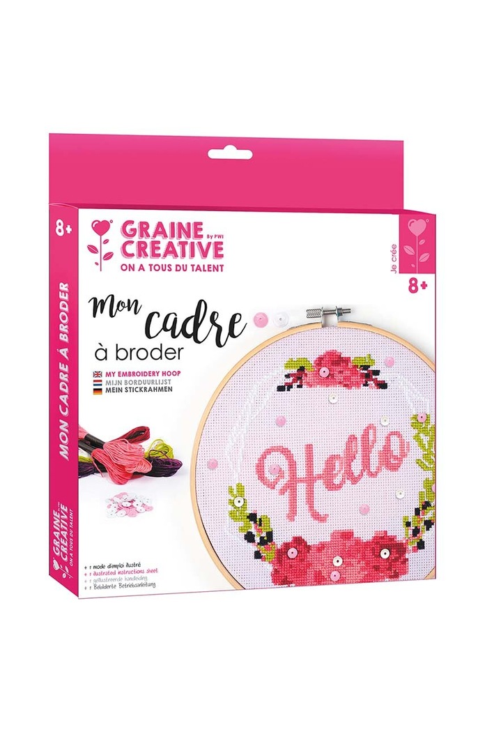 Лайфстайл Комплект за бродиране Graine Creative Hello In Wood 420172 многоцветен
