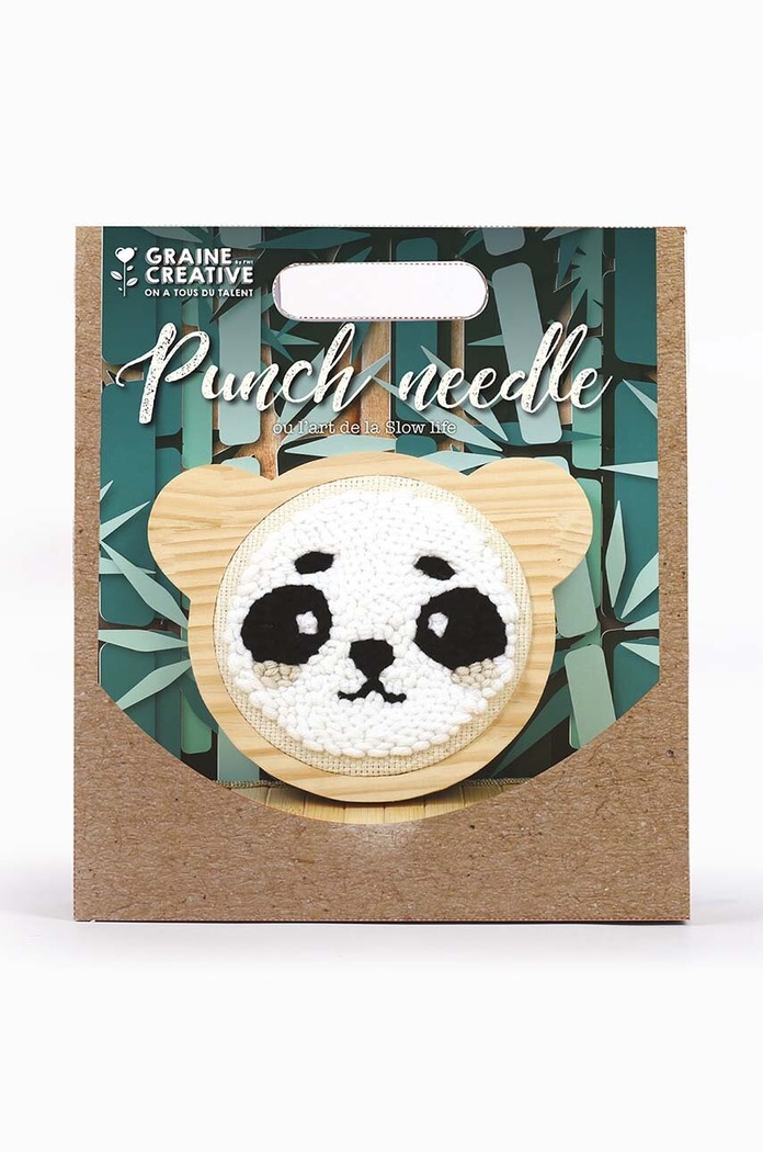 Lifestyle Vyšívací souprava Graine Creative Punch Needle Panda Kit 420207 vícebarevná