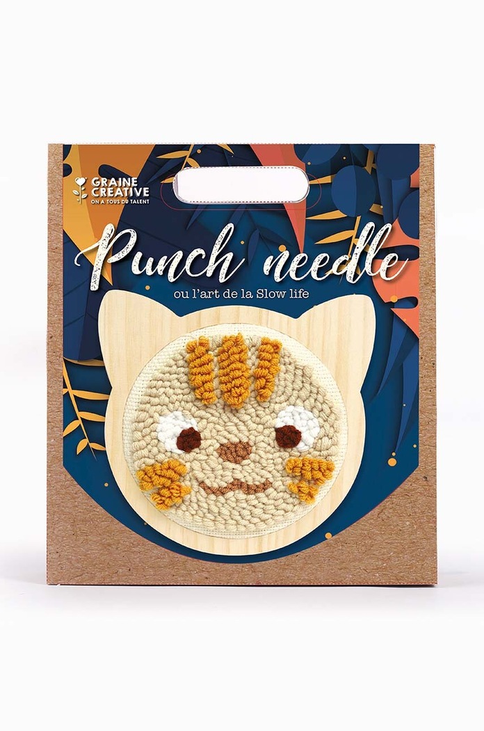 Vyšívací souprava Graine Creative Cat Punch Needle Kit vícebarevná 420208