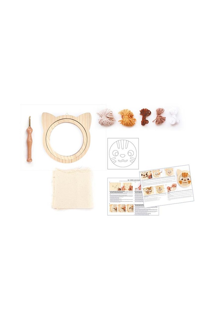 Lifestyle Vyšívací souprava Graine Creative Cat Punch Needle Kit 420208 vícebarevná
