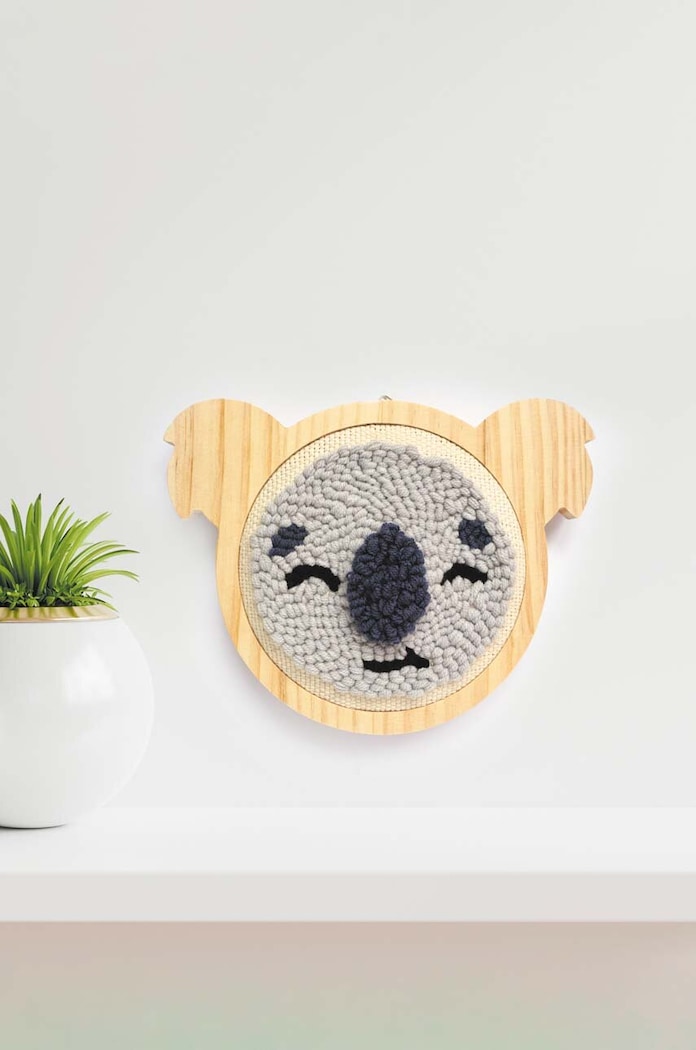 Življenjski slog Komplet za vezenje Graine Creative Koala Punch Needle Kit 420209 pisana