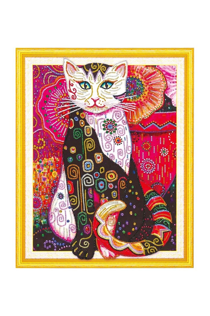 Diy μωσαϊκό σετ Graine Creative Cat Diamond Painting πολύχρωμο 117039