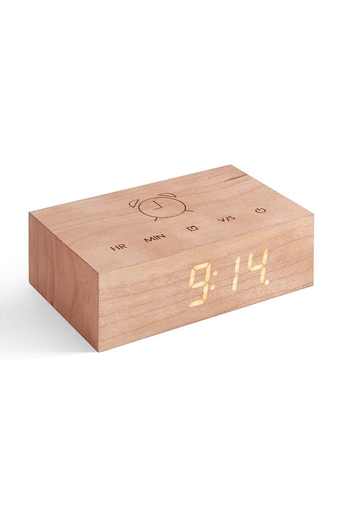 Gingko Design ceas de masă Flip Click Clock bej G003C15