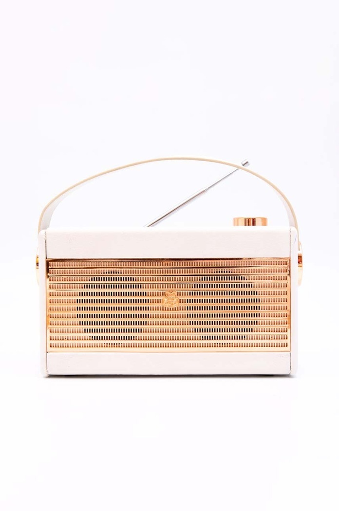 GPO radio z budzikiem Darcy różowy GPO91