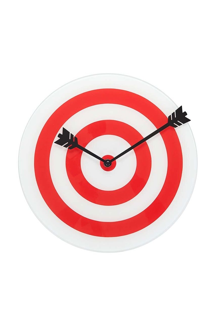 Nástenné hodiny Balvi Target červená 27641