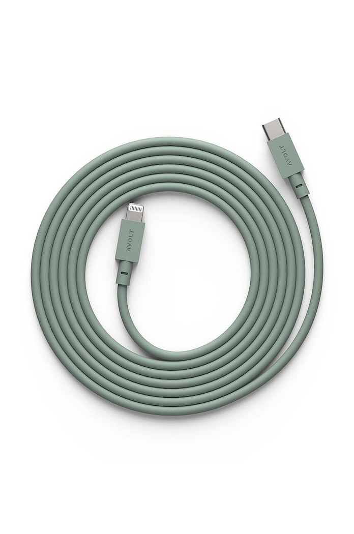 USB nabíjecí kabel Avolt Cable 1, USB-C to Lightning, 2 m zelená C1CL.IN20.18OG