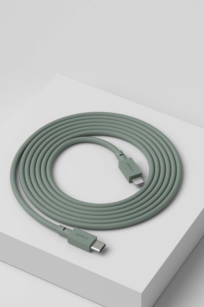 USB nabíjecí kabel Avolt Cable 1, USB-C to Lightning, 2 m C1CL.IN20.18OG zelená AA00