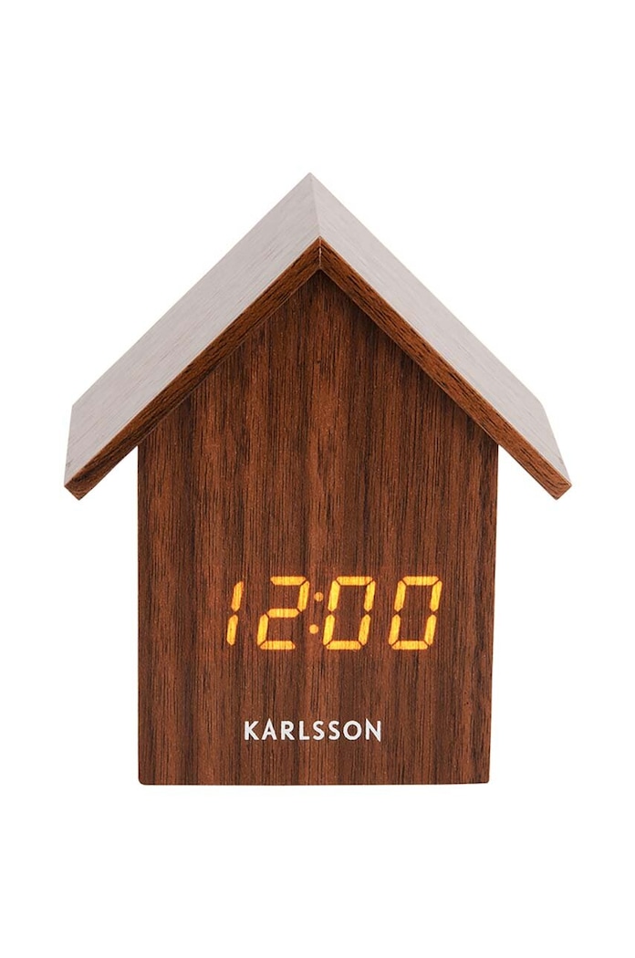 Karlsson budzik brązowy KA5932DW