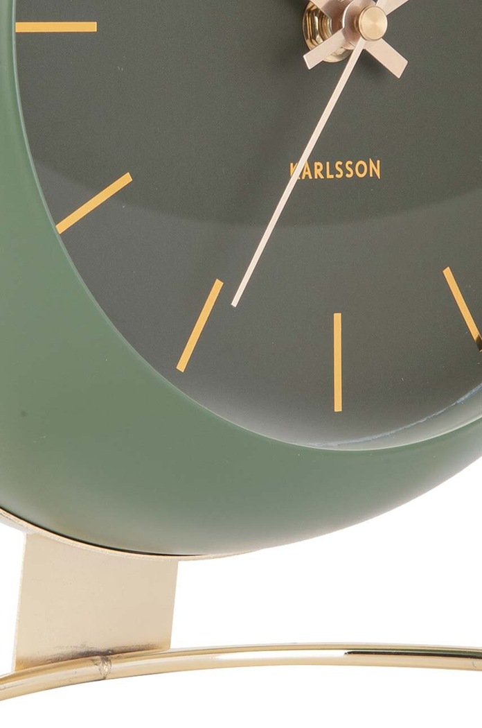 Obývacia izba a spálňa Stolové hodiny Karlsson Globe KA5832GR zelená