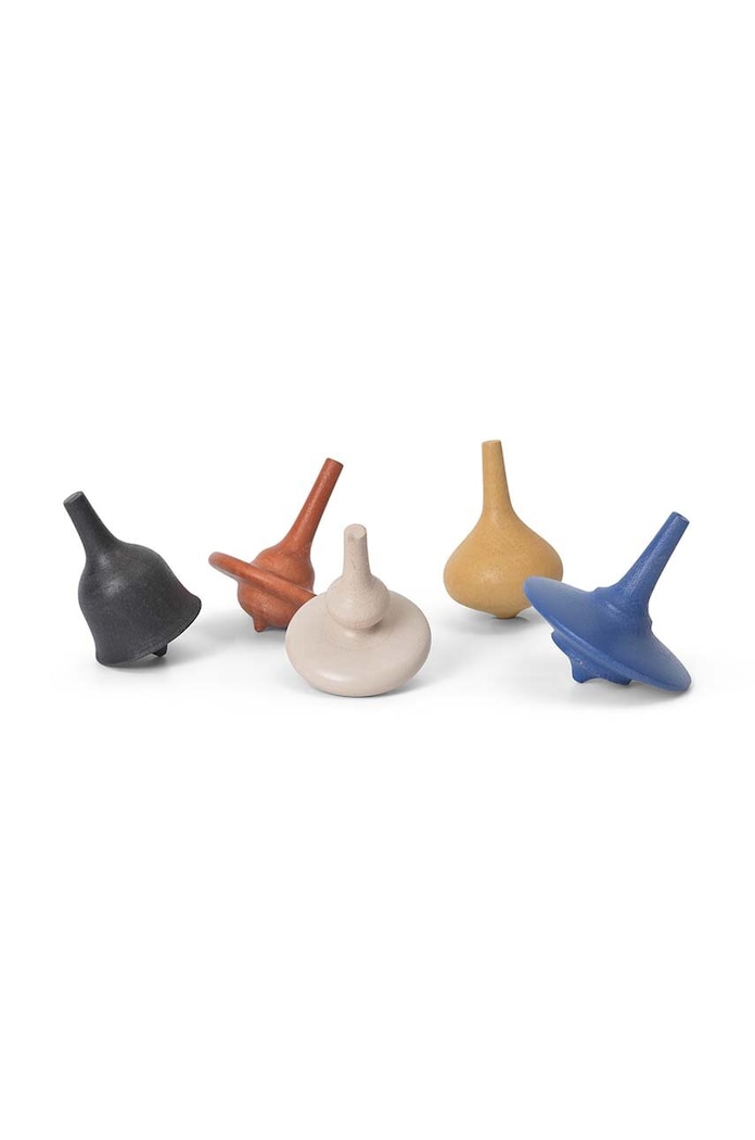 ferm LIVING spinner giocattolo Spin Tops pacco da 5 multicolore 1104268224
