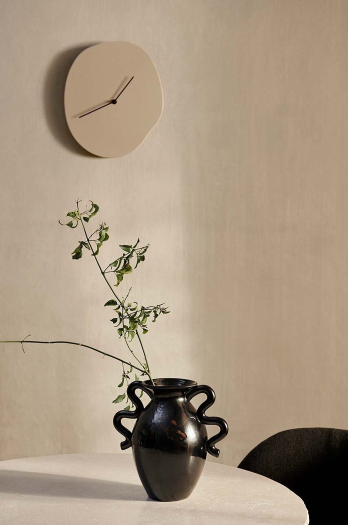 Nástenné hodiny ferm LIVING Melt 1104266415 béžová AA00