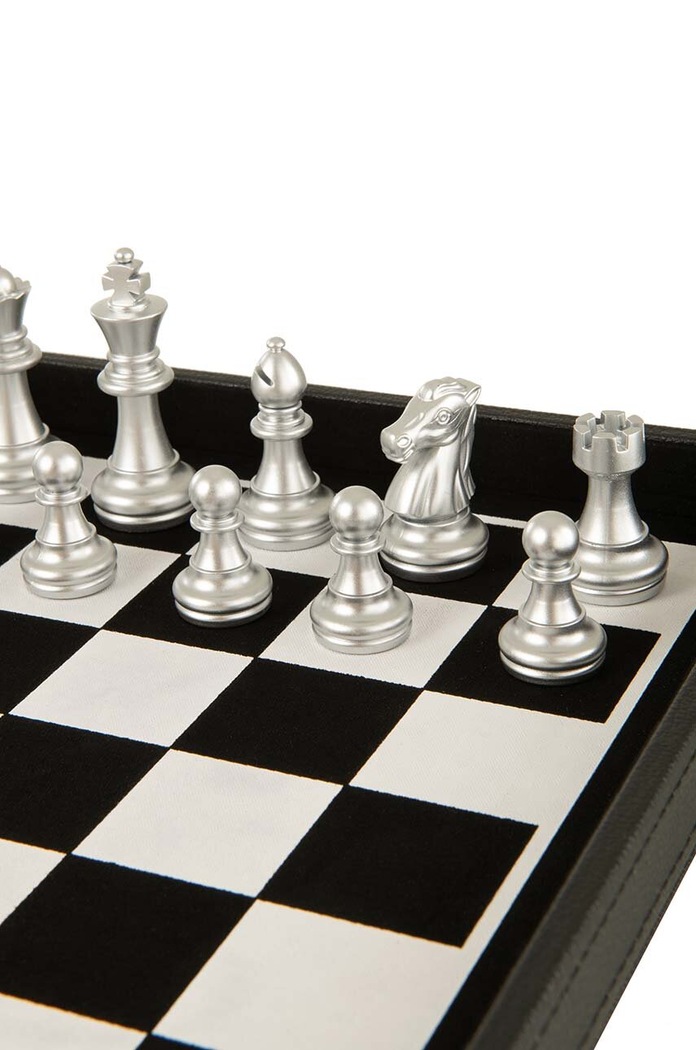 J-Line szachy Box Card and Chess czarny 37099