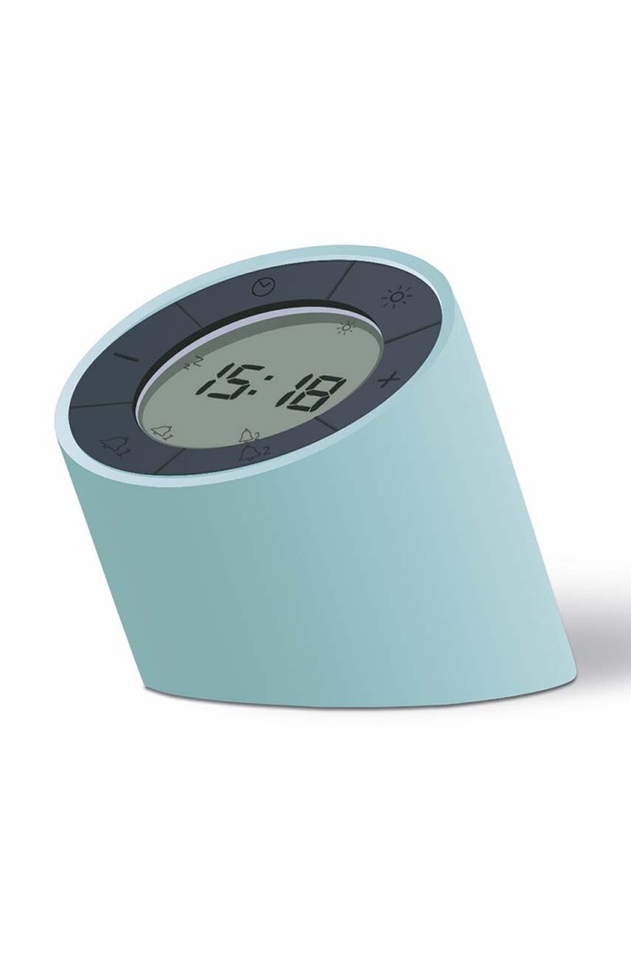 Gingko Design ceas cu alarmă Edge Light albastru G001GN