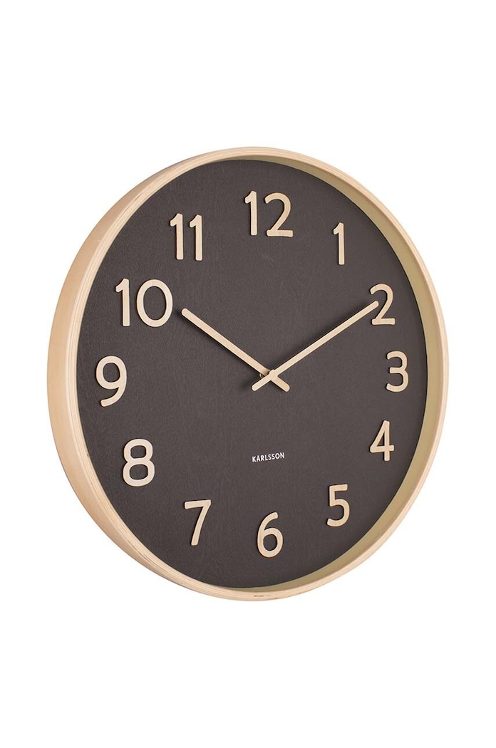 Karlsson ceas de perete Pure Wood KA5852BK negru AA00