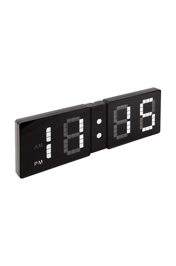 Karlsson zegar ścienny LED Look Flip KA5897BK czarny AA00