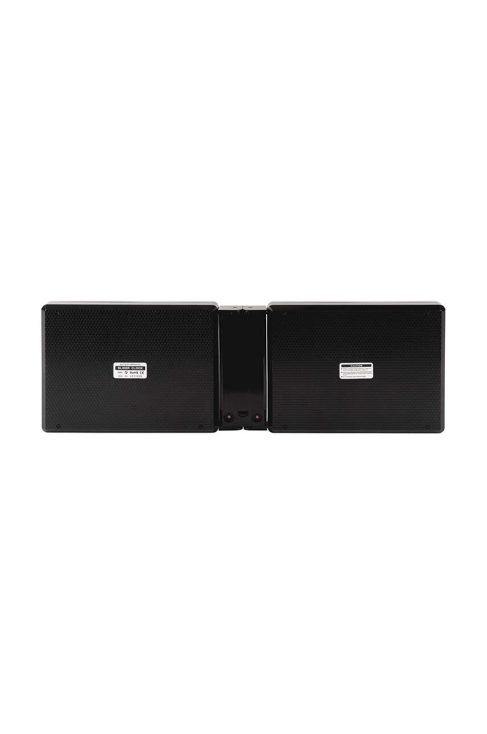 Karlsson zegar ścienny LED Look Flip czarny KA5897BK