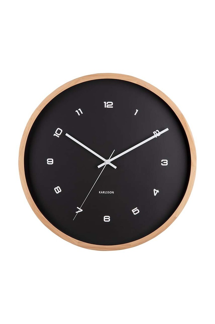 Karlsson Ceas de perete Modesta negru KA5938BK