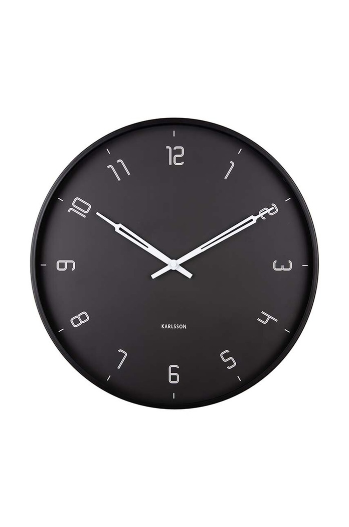 Karlsson ceas de perete Stark negru KA5950BK