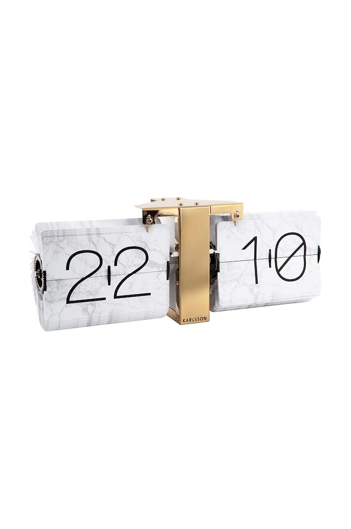 Překlápěcí hodiny Karlsson Flip Clock No Case KA5956WH bílá AA00