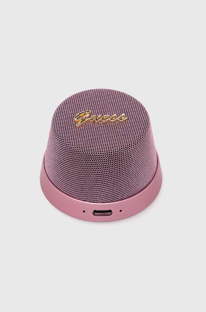 Бездротова колонка Guess Magnetic Script Metal Mini GUWSC3ALSMP рожевий AA00