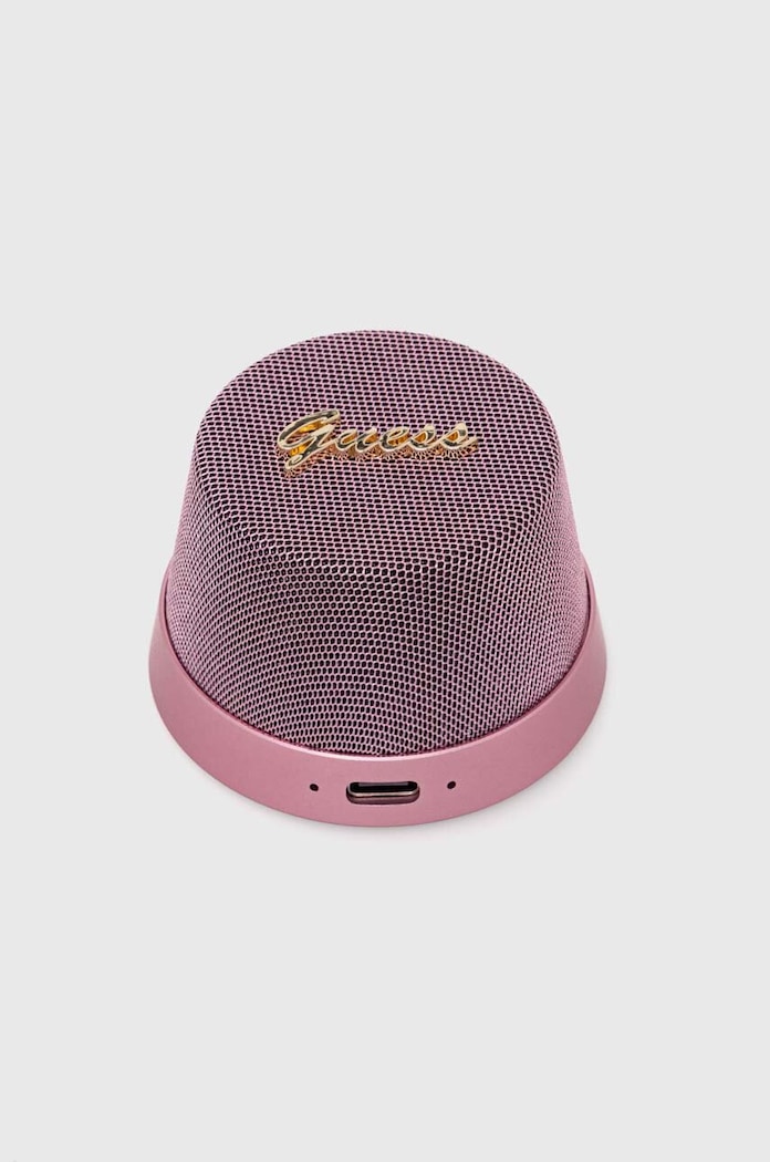 Бездротова колонка Guess Magnetic Script Metal Mini GUWSC3ALSMP рожевий AA00
