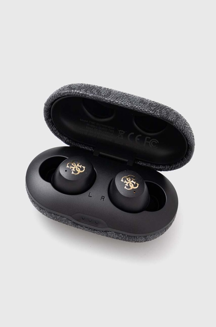 Brezžične slušalke Guess Bluetooth 4G Metal ENC črna GUTWSP4EGK