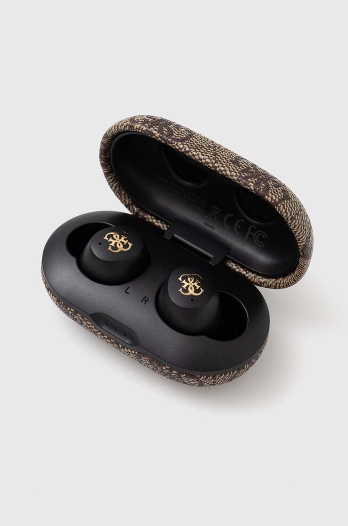 Brezžične slušalke Guess Bluetooth 4G Metal ENC črna GUTWSP4EGW