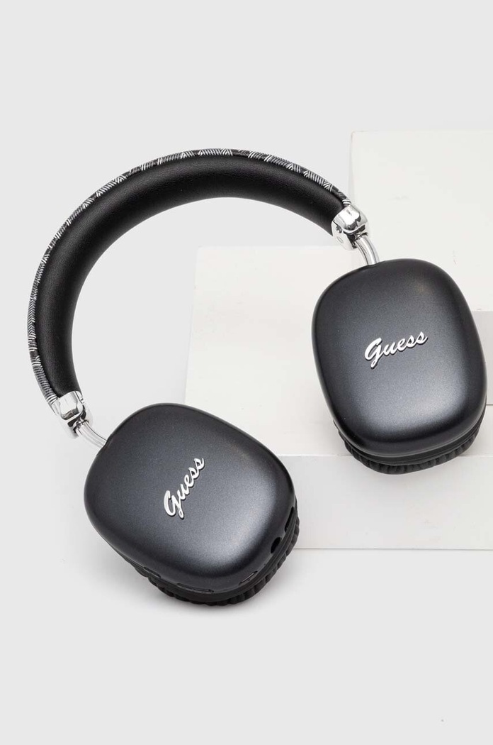 Guess vezeték nélküli fejhallgató Bluetooth Gcube Metallic Script Logo GUBHK1GCTCSK fekete AA00