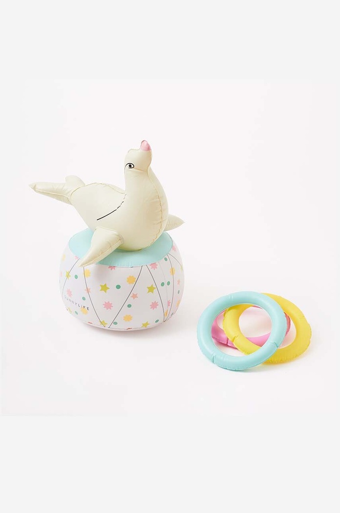 Lifestyle Igračka na napuhavanje SunnyLife Ring Toss Seal 4-pack S3PIRTSE šarena