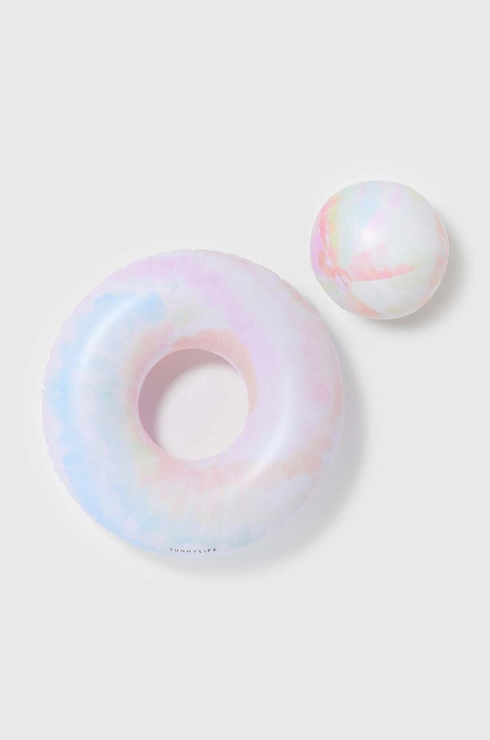 Σωσίβιο κολύμβησης και μπάλα θαλάσσης SunnyLife Tie Dye Multi πολύχρωμο S41PRTDY