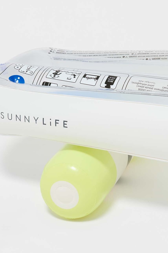 Madrac na napuhavanje za plivanje SunnyLife The Sea Kids Blue-Lime šarena S41SKASK