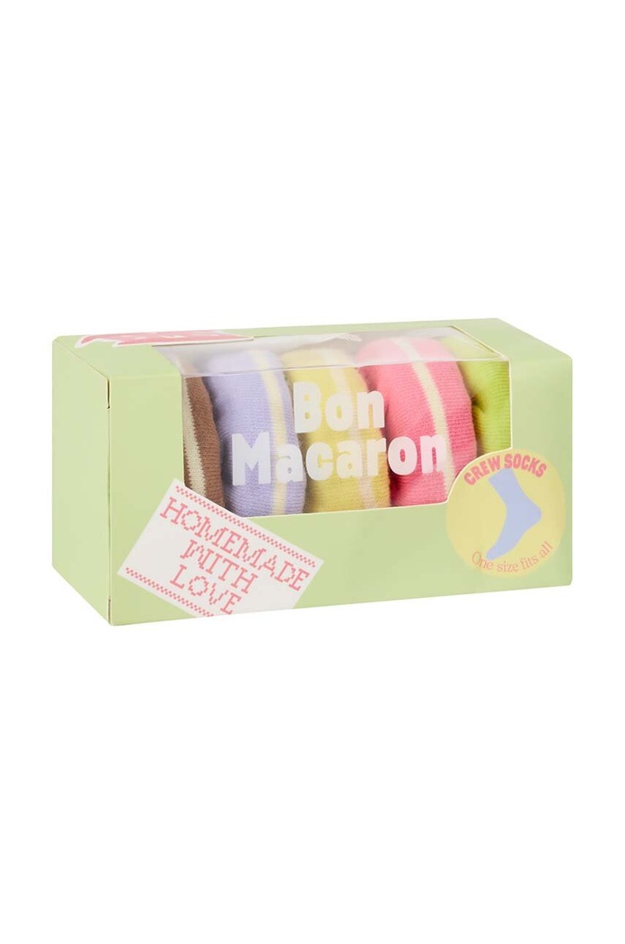 Ponožky Eat My Socks Bon Macaron viacfarebná EMSNCBOMA