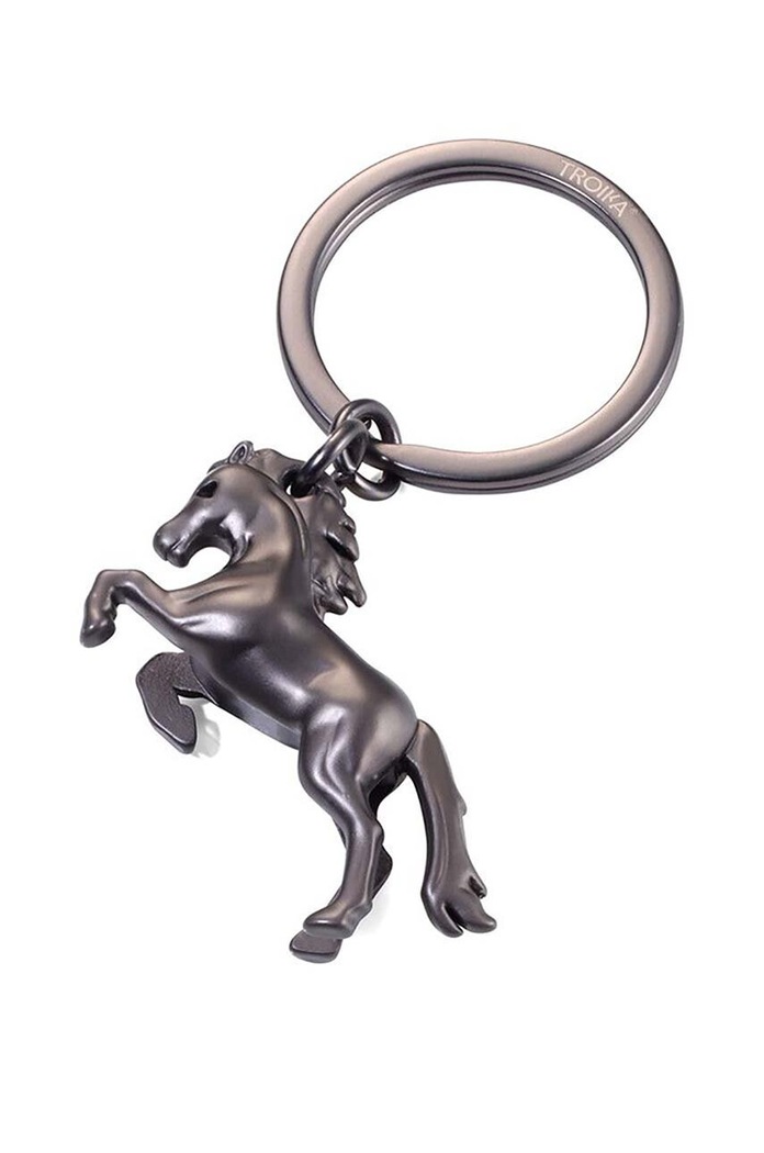 TROIKA breloc Wild Horse negru TRKR21.02.GM