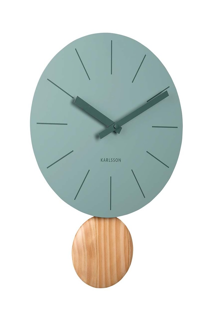 Nástěnné hodiny Karlsson Arlo KA5967GR zelená AA00