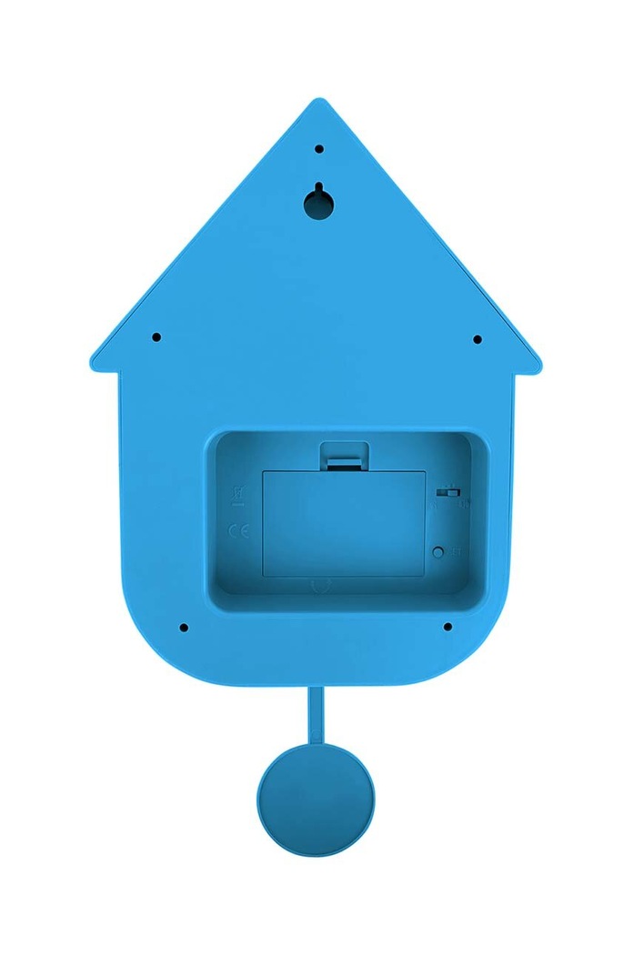 Nástenné hodiny Karlsson Modern Cuckoo modrá KA5768BB