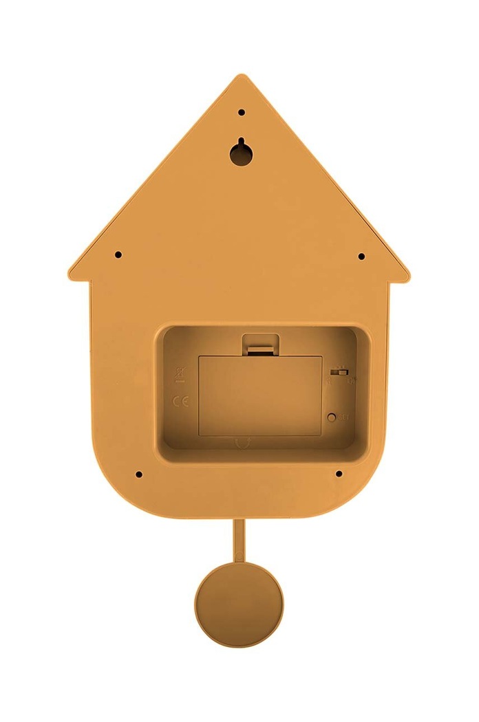 Karlsson ceas de perete Modern Cuckoo galben KA5768YE