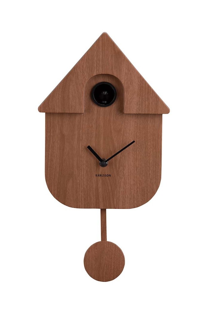 Karlsson ceas cu cuc Modern Cuckoo maro KA5964DW