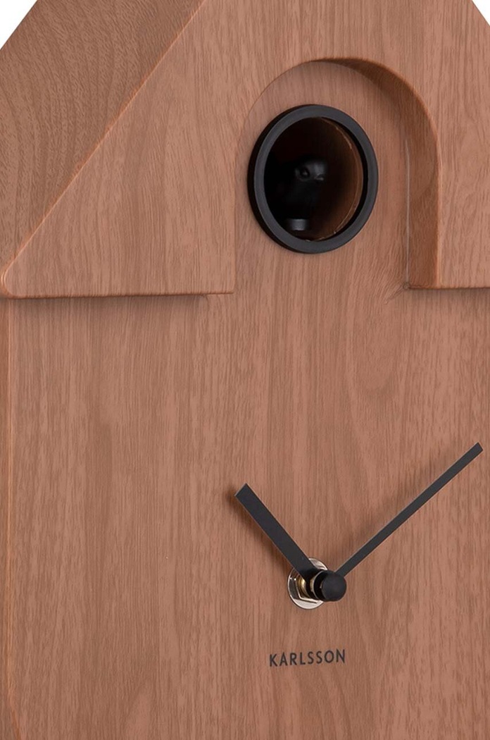 Living și dormitor Karlsson ceas cu cuc Modern Cuckoo KA5964DW maro