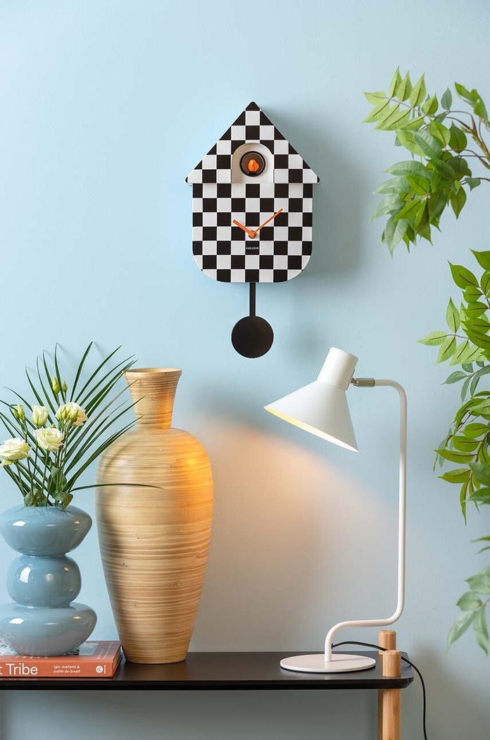 Karlsson zegar ścienny Modern Cuckoo KA5968BK czarny