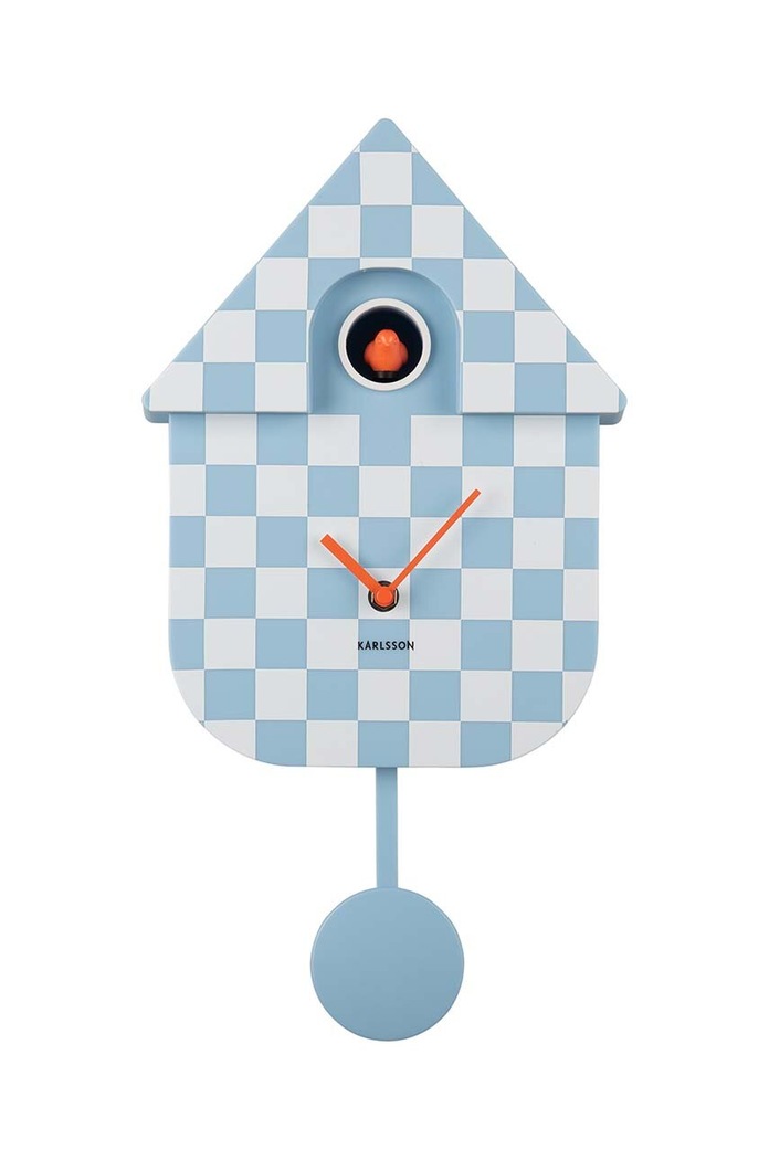 Karlsson zegar ścienny Modern Cuckoo niebieski KA5968LB