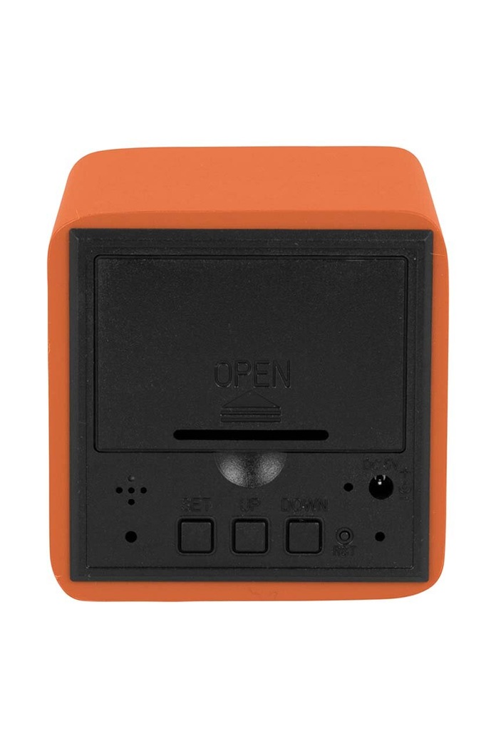 Salotto e camera Karlsson sveglia Spry Square LED KA5982OR arancione