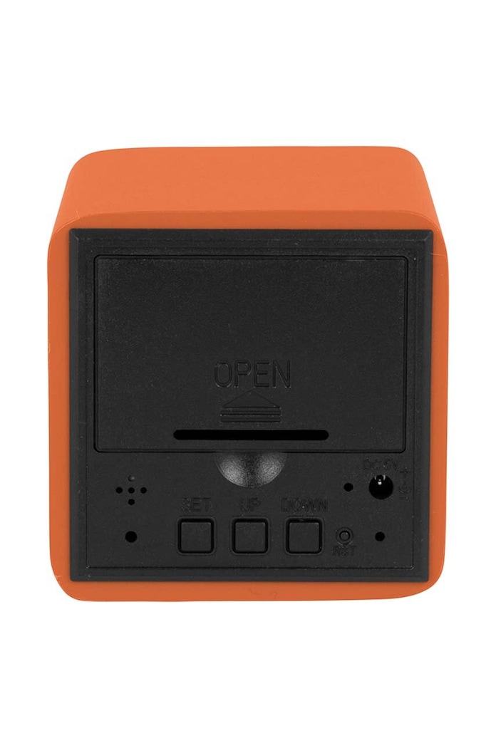 Salotto e camera Karlsson sveglia Spry Square LED KA5982OR arancione