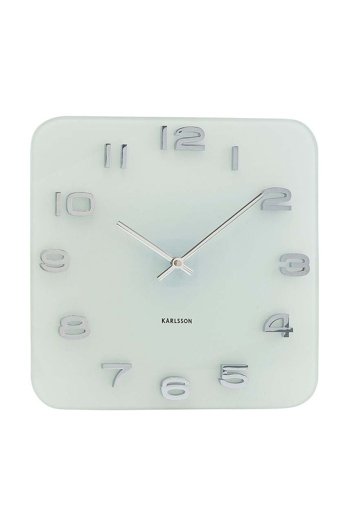Nástenné hodiny Karlsson Vintage Squared biela KA4399