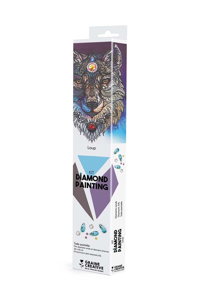 Diy set Graine Creative Diamond Painting Loup šarena 117036.