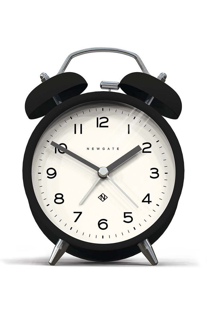 Budík Newgate Charlie Bell Echo Alarm Clock čierna KB1043CBM134K