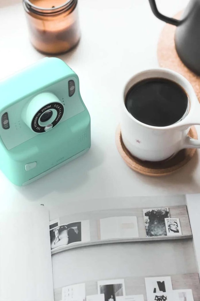 Lifestyle MOB cameră digitală cu funcție de printare Instant Cam Pixiprint PIXIP.BL turcoaz